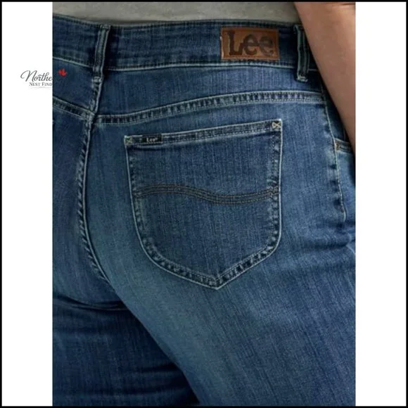 Mid Rise Straight Leg Jeans Regular Fit Plus Size - Picture 5 of 6